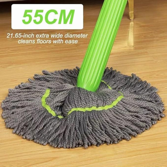 Smart Spin Mop with Bucket – 360° Rotating Microfiber Mop
